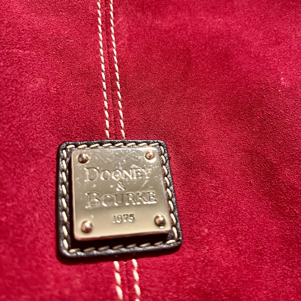 Dooney & Bourke red suede bag - Picture 3 of 16